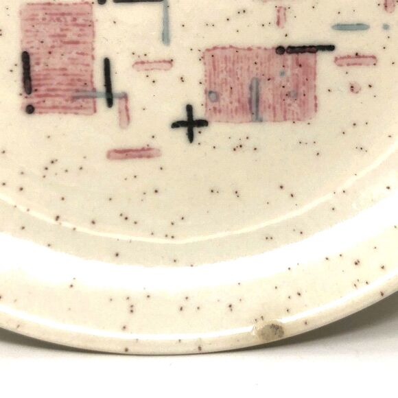 Metlox Tickled Pink 6" Bread Plates Vernon Ware 50s Dinnerware MCM Set of 4 - Picture 11 of 16